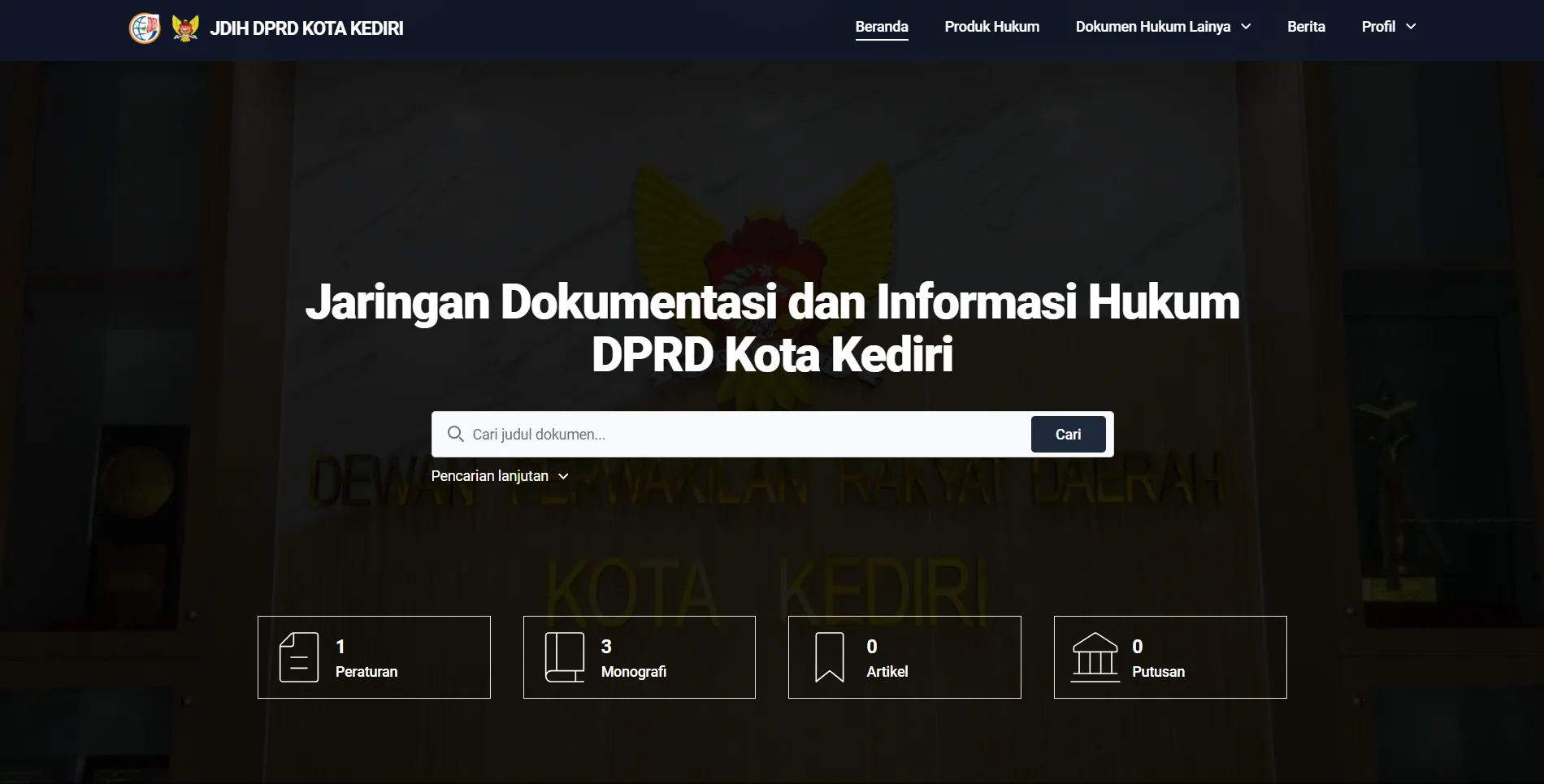 JDIH DPRD Kota Kediri